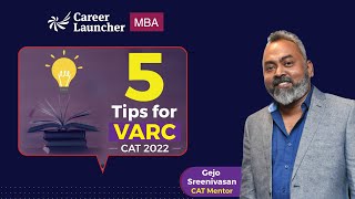 5 Tips in 5 Minutes to Ace CAT 2024 VARC with Gejo CAT 2024 VARC Preparation Strategy [upl. by Leirbaj]