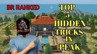 Top 5 hidden tricks in Peak at Free Fire  BRRanked Mode [upl. by Ronda910]