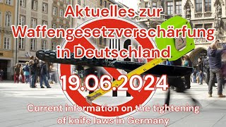 Aktuelles zur Waffengesetzverschärfung in Deutschland VDB Livestream am 25062024 Teil 1 [upl. by Past89]