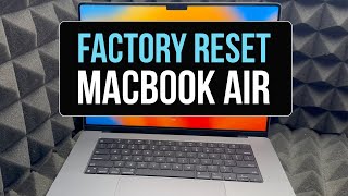 How to Factory Reset a MacBook Air M2 [upl. by Teddi]