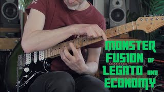 Monster fusion of legato and economy Animated Licks of Mika Tyyskä [upl. by Ahsened]