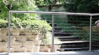 How to install a DIY stainless steel handrail with raised saddles [upl. by Epuladaugairam]