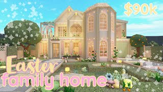 family Easter home  bloxburg build [upl. by Dilan]