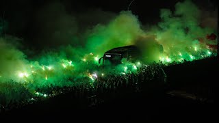 DOIS QUILÔMETROS DE quotCORREDOR ALVIVERDEquot DA TORCIDA DO PALMEIRAS NA SEMIFINAL DA LIBERTADORES [upl. by Nylhtiak]