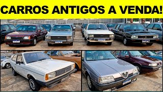 MUITOS CARROS ANTIGOS A VENDA Anos 70 80 90 e 2000 [upl. by Nimad]