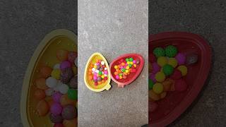 Kinder joy egg with colorful yums bounties 🎊shorts ytshorts kinderjoy kinderjoyegg [upl. by Hock]