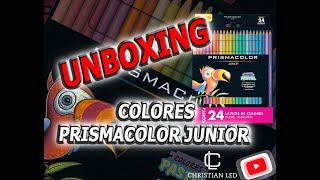 REVIEW PRISMACOLOR JUNIOR CAJA 24 PIEZAS DOBLE PUNTA 48 COLORES [upl. by Onaimad]