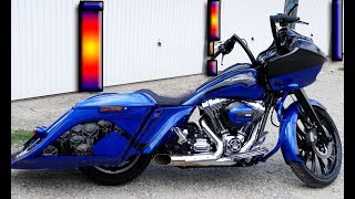 Harley Davidson Road Glide peinture moto aérographe Lyon [upl. by Ellerahs376]