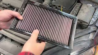 2017 Golf Engine Air Filter Change Out [upl. by Ianteen]