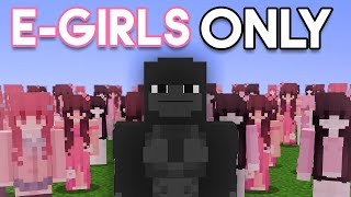 Minecraft but I survive in EGIRL CIVILIZATION [upl. by Aninay]