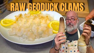 Slice and Serve a Geoduck Clam [upl. by Nnaoj]