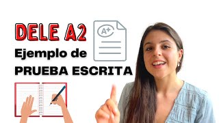 Ejemplo de prueba ESCRITA  Tarea 1  DELE A2  cartaemail 📝✉️ [upl. by Eudoxia]