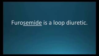 How to pronounce furosemide Lasix Memorizing Pharmacology Flashcard [upl. by Alfonso]