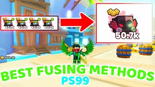 SUPER OP 😱 FUSING METHOD TO GET RAINBOW CYBORG DOMINUS BEST Fusing method  Pet Simulator 99 [upl. by Neyut16]