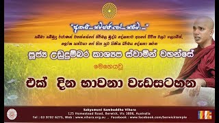 අනාත්ම සංඥාව කමටහන් දේශනය සීල භාවනා 4  Ven Ududumbara Kashyapa Thero 20180627 [upl. by Whelan]