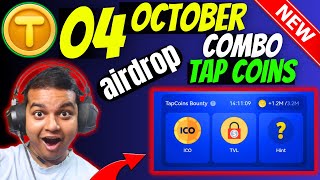 Tap Coin Bot Daily Combo  Tap Coin Daily Bounty 4 amp 5 October  Tap Coin Bot Lucky Code  Airdrop [upl. by Galen]