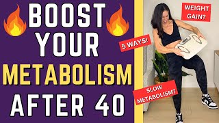 How To INCREASE METABOLISM After 40  SLOW METABOLISM SIGNS [upl. by Carrie]