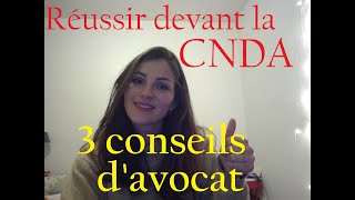 Réussir lasile OFPRACNDA  3 conseils davocat [upl. by Katine]