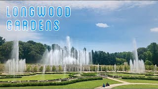 LONGWOOD GARDENS Fountain Show July 2019  Daytime 4k [upl. by Blase735]