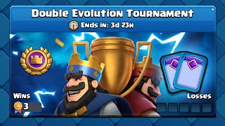 Top 3 Best Double Evolution Tournament Decks  Royal Tournament  Clash Royale [upl. by Asaert]