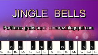 Jingle Bells  Piano Tutorial Synthesia  Partitura [upl. by Ivonne474]