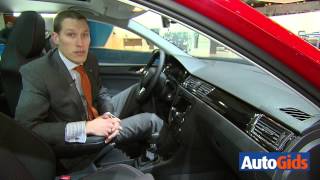 Salon van Brussel 2014 Skoda Rapid Spaceback [upl. by Yedrahs]