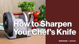 How to Sharpen Your Chef’s Knife to Perfection  Morakniv x Tormek [upl. by Priscella858]