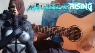 METAL GEAR RISING  A Stranger I Remain  Mistral Theme  Guitar TAB [upl. by Ano998]