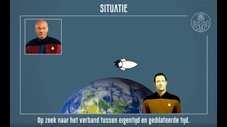 Relativiteit 6 Tijddilatatie Kwantitatief [upl. by Reiniar]