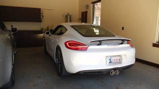 2014 Porsche Cayman S Borla Exhaust [upl. by Aneeroc]