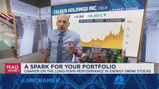 Energy drink stocks have been incredible winners says Jim Cramer [upl. by Eniamrahc256]