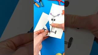 Making Paper Craft Trick with Creature from Banban 🔥papercraft trick tricks trickshots banban [upl. by Eissalc]