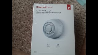 Installing Heat Only Thermostat Honeywell CT87K [upl. by Disario]