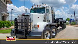 2015 Peterbilt Tandem Steer 367 Oilfield Winch Truck [upl. by Odnalor]