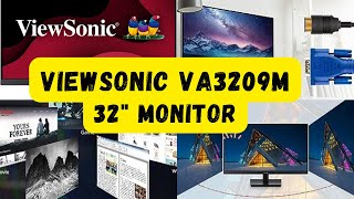 ViewSonic VA3209M 32 Inch IPS Full HD 1080p Monitor with Frameless Design [upl. by Erasme]