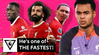 CODY GAKPO REVEALS LIVERPOOLS FASTEST PLAYERS 🏃‍♂️💨  Uncut [upl. by Theda]