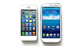 2012 iPhone 5 and Samsung Galaxy S3  The peak of the skeuomorphic design [upl. by Llerdnad]