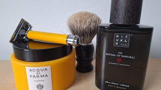 022 Haryali Round Acqua di Parma Shaving Cream Rituals After Shave Gel Thiers Issard Silvertip [upl. by Hsinam674]