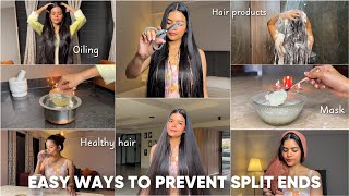 Lazy Girl’s Hair Care Hacks for Longer amp Split Ends Free Hair Mishti Pandey [upl. by Nerreg]