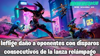 Fortnite  Inflige daño a oponentes con disparos consecutivos de la lanza relámpago [upl. by Rebmyk282]