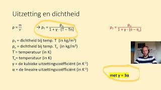 Dichtheid en temperatuursverandering  warmte inclusief voorbeeldopgave [upl. by Poul]