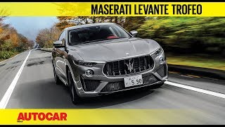 Maserati Levante Trofeo  Ferrarisourced V8 power  First Drive Review  Autocar India [upl. by Alair]