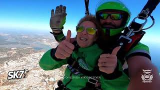 Tandem Skydive Salto de Paraquedas Algarve Sandra [upl. by Ytinirt698]