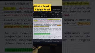 Direito Penal Fácil  Artigo 5  Territorialidade direito direitopenal [upl. by Burtie439]