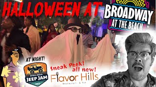 Halloween at Broadway at the Beach ft The Flavor Hills Preview and Jeep Jam at night [upl. by Idnahc]