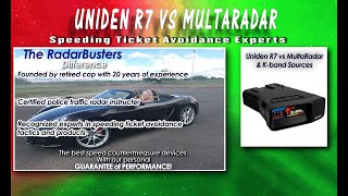 Uniden R7 vs MRCD MRCT MultaRadar [upl. by Franny]