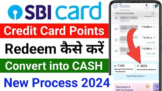 How to Redeem SBI Credit Card Reward Points into Cash  SBI Credit Card Redeem Reward Points to Cash [upl. by Reppep]