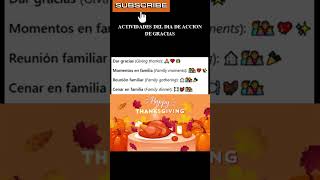 Thanksgiving Day 🍂 Aprende inglés desde cero con frases útiles [upl. by Ayiak]