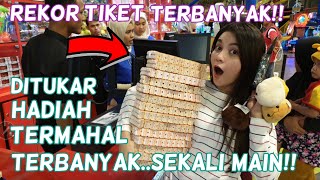 CETAK REKOR TIKET TERBANYAK SEKALI MAIN DI KIDCITY HADIAHNYA JUTAAN RUPIAH [upl. by Eidur462]