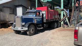 Filling Up The Blue Pete Firetruck with Water At Hull Oakes Lumber Co [upl. by Oiliruam]